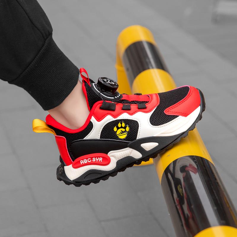 New Summer Kids' Breathable Sports Shoes: Lightweight, Soft-Soled, Non-Slip Dad Style