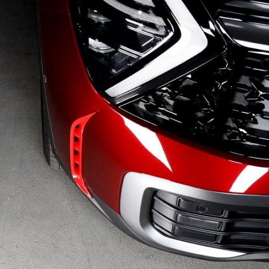 Front Bumper Fog Light Lamp Decoration Cover Trim Decal For Kia Sportage 23-25