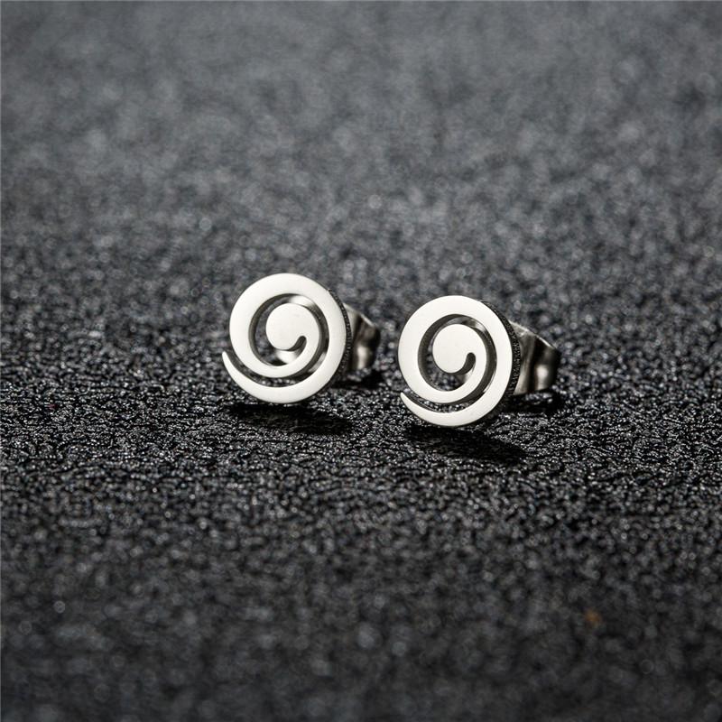 Golden Minimalist Stainless Steel Stud Earrings for Women Circle Hexagon Cross Square Cup Earings Piercing Jewelry Gifts