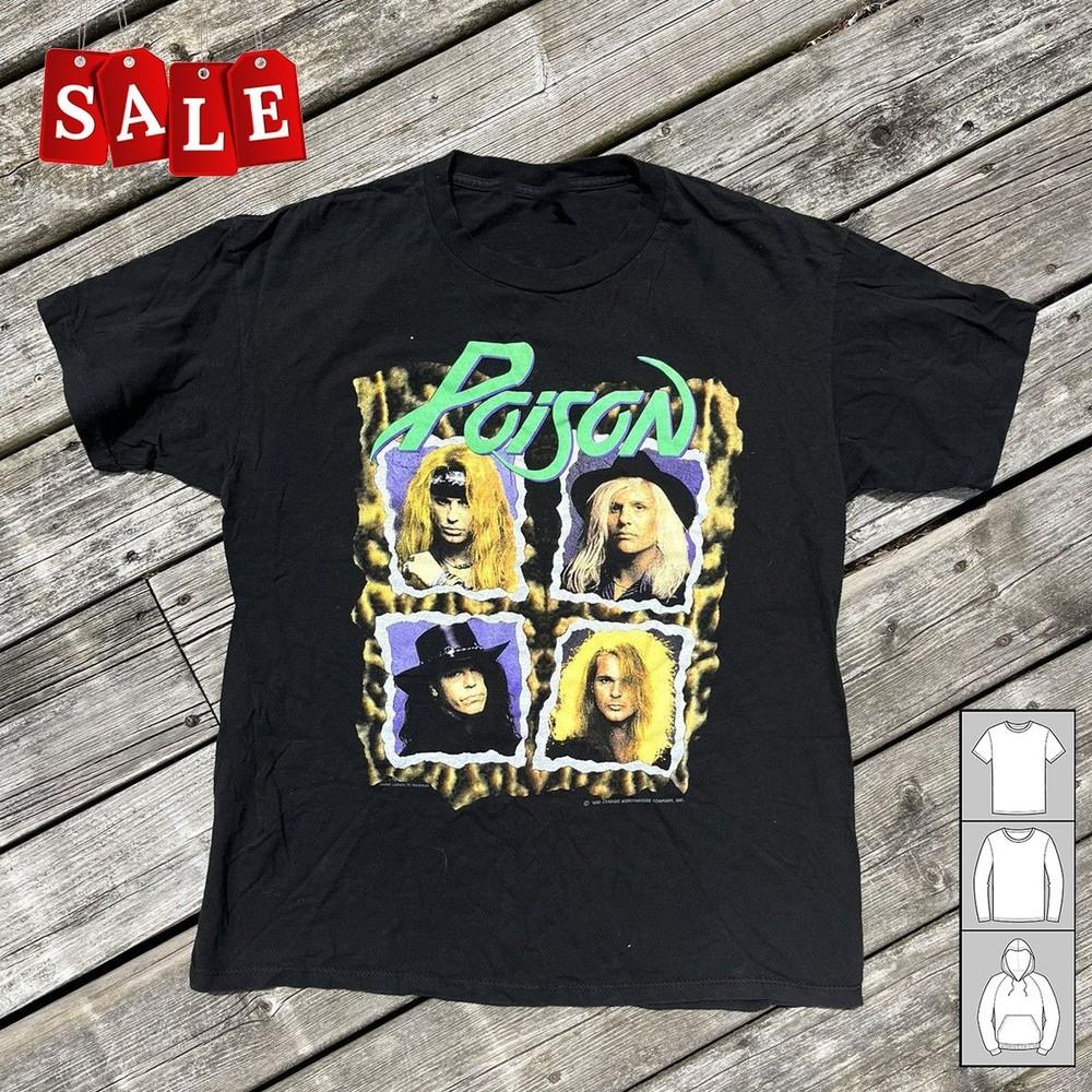 

New Vintage Poison Band members Gift For Fans Unisex S-5XL Shirt UK179 Unisex T-Shirt XXXXL