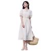 Xiangying Women's Puff Sleeve A-Line Dress