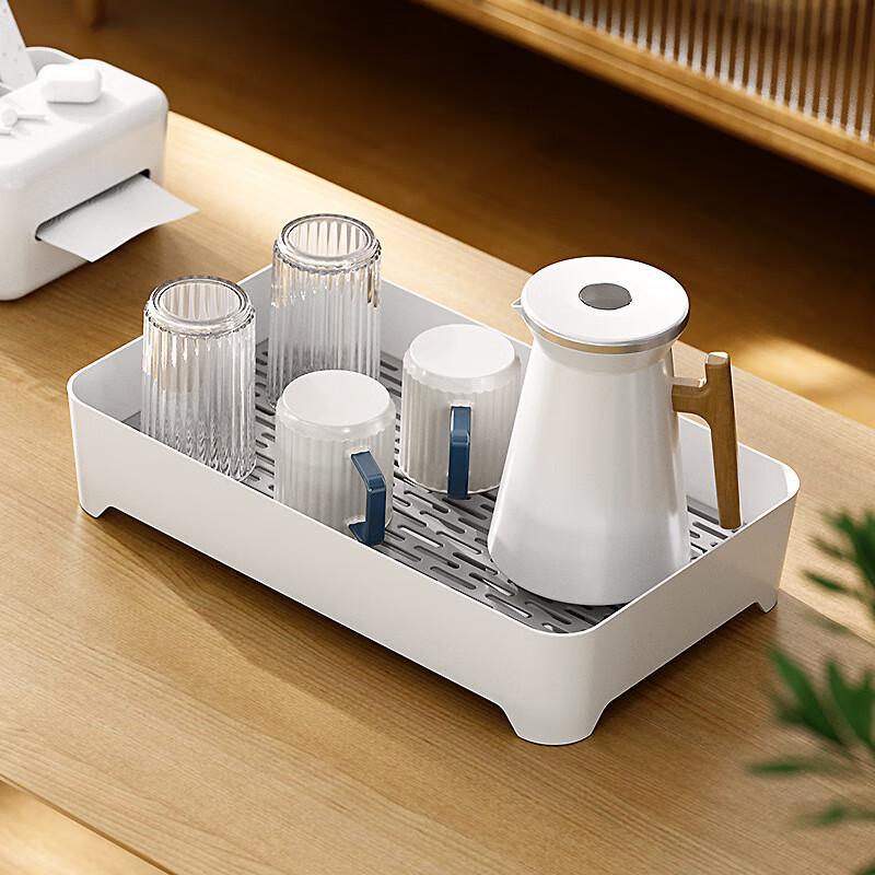 Прямоугольная двухъярусная пластиковая подставка-сушилка Changbaosen