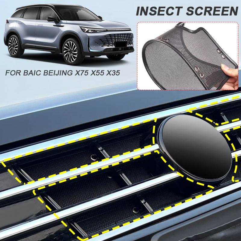 4 PZ Coperchio di Protezione per Presa d'Aria Anti-Insetti per Auto Rete Inserimento Airin Per BEIJING BAIC X75 X35 X55 2021-2026 Accessori Esterni