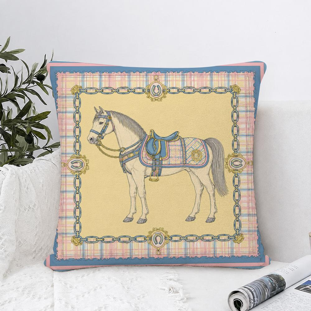 Retro Animal Pattern Decor Gift For Vintage Lovers Cushion Cover Skinsoft Pillow Cover Festive Home Accent Sofa Bed