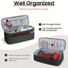 Hair Dryer and Curling Iron Bag with Double Layer Storage Spacious for Travel Needs