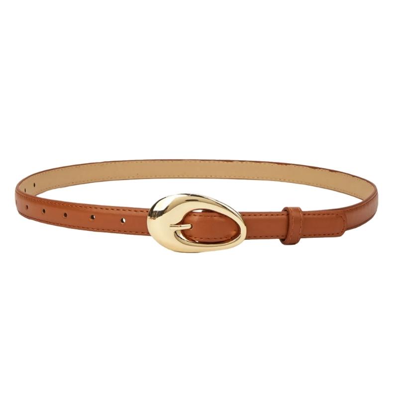 Stylish Adjustable PU Leather Belts Retros Trendy Accessory Fashion Luxurious Belt for Women Daily Outfits