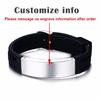 Vnox 16mm Personalize Bracelets for Men Silicone Band with Stainless Steel ID Bar Casual Jewelry Valentine's Day Gift for Him
