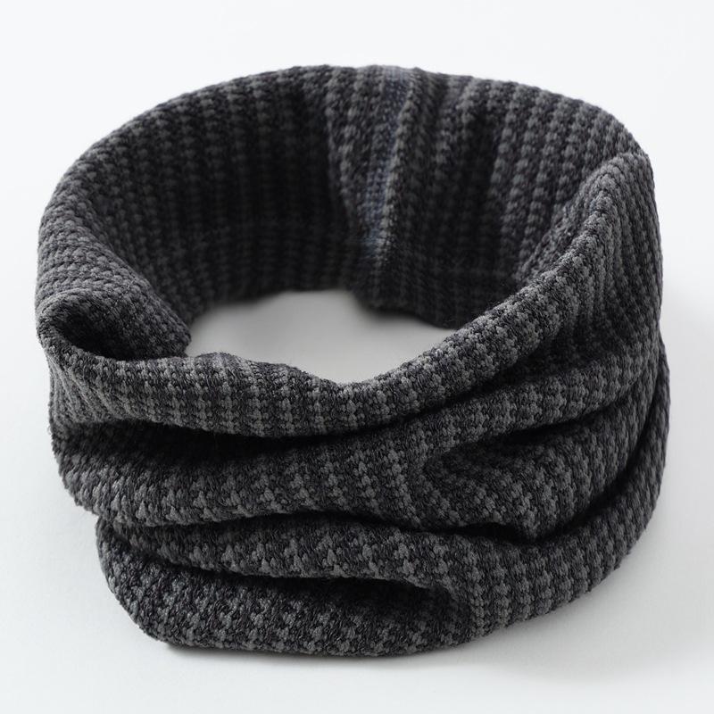 

Унисекс Вязаный Снуд из Фантазийной Пряжи – Толстый Теплый Зимний Утеплитель Шеи и Шарф-Пуловер Below 60cm серый