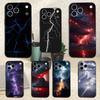 T-Thunderbolt L-Lightning For iPhone 13,17,11,12,16,14,15,Plus,Pro Max,XS,X,XR,SE,Mini,8,7,Soft Silicone Black Phone Case