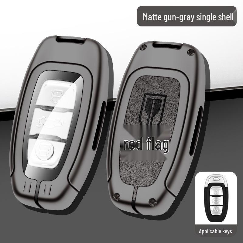 Premium Leather Key Cases for 2020 Hongqi EQM5, H7/LS7H5, and 2019 E-HS3 Models