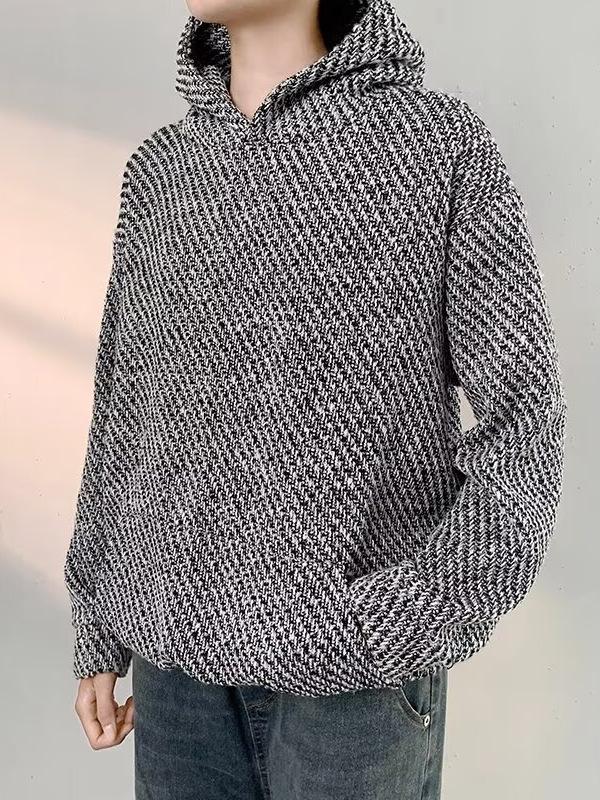 Men's Trendy Heavyweight Loose Hooded Sweatshirt - Spring Fragrance Style, Versatile Long Sleeve Pullover