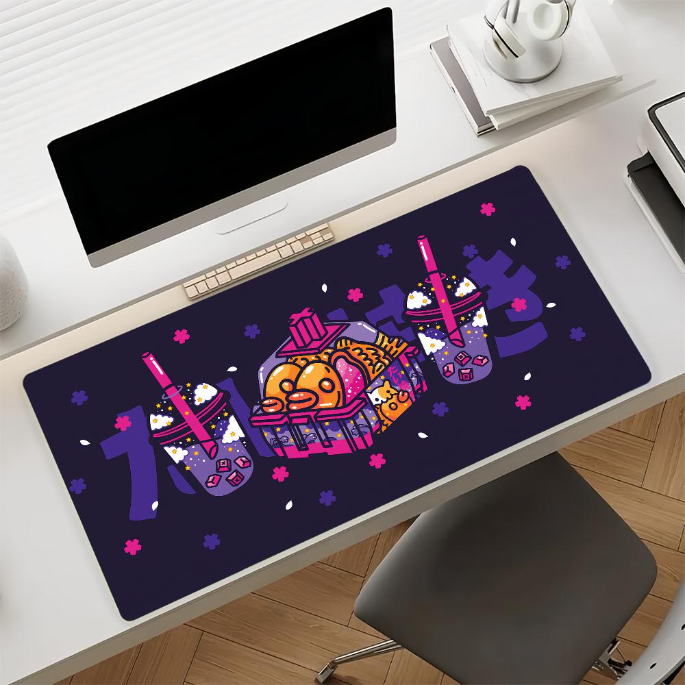 Art T-Taiyaki Cute Mouse Pad Non-slip Rubber Gamer Balance Computer Mat Decoracion Deskmat Laptop Office Large
