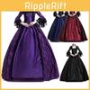 Elegant Renaissance Gothic Womens Victorian Maxi Dress Perfect For Cosplay