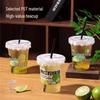 Disposable Milk Tea & Beverage Cups with Lids & Straws