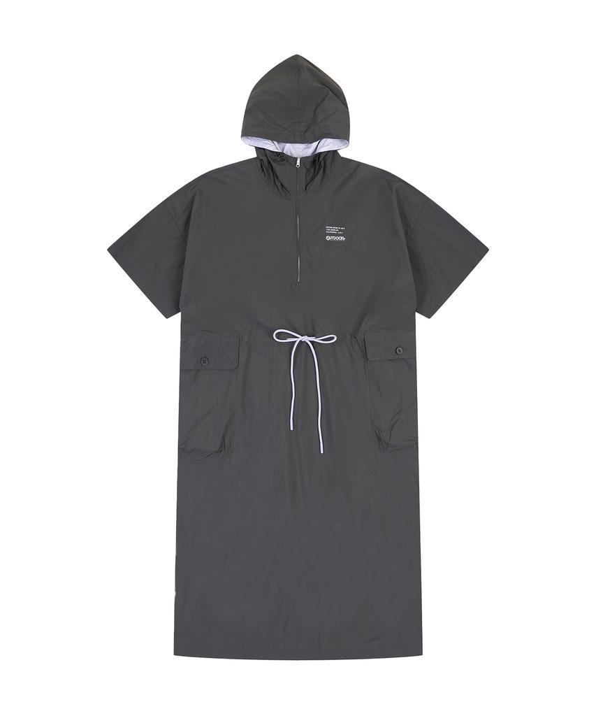 Outdoor Products W Nylon Hood Onepiece (Charcoal)