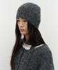 Loutaideu Fluffy Knit Beanie [Charcoal]