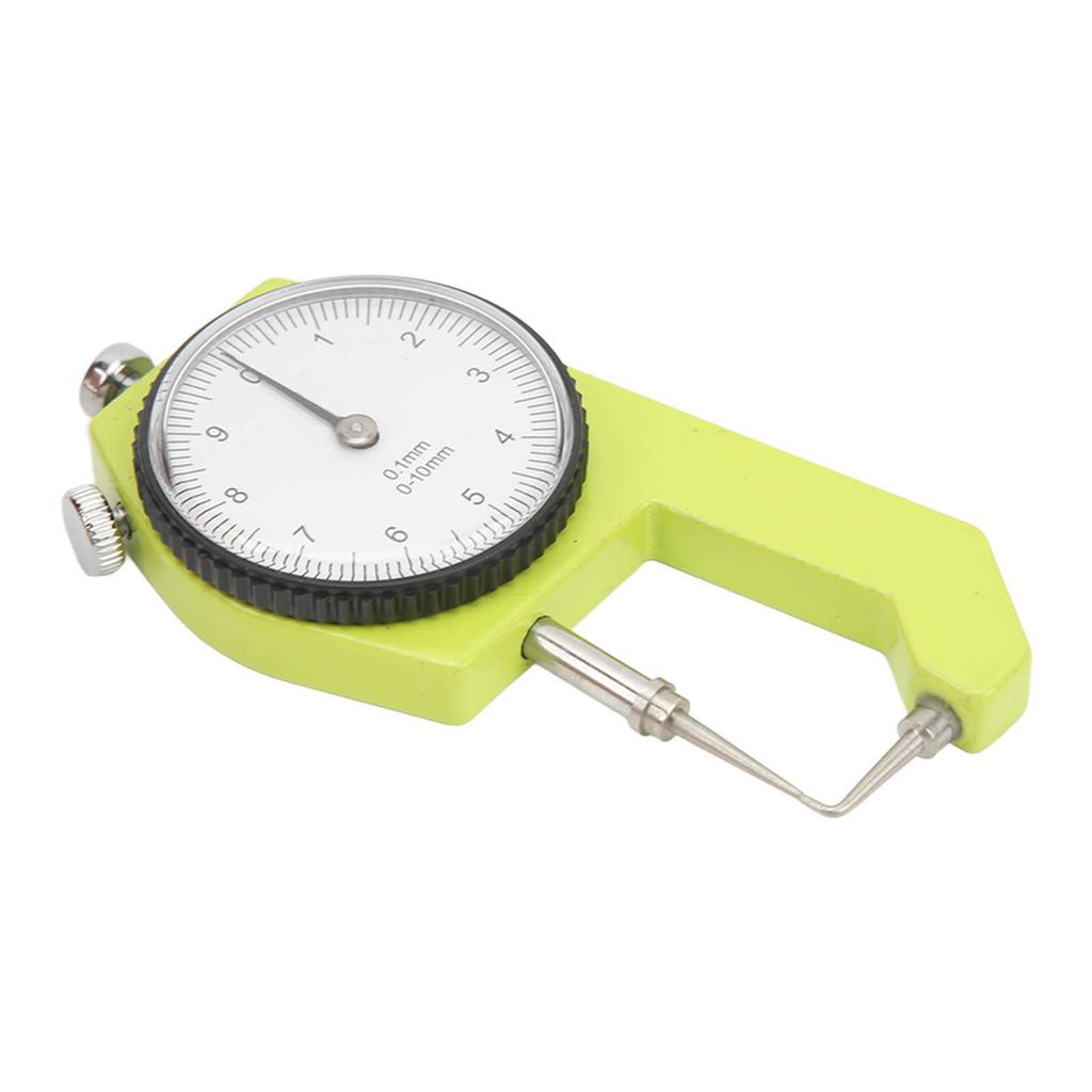 0 To 10mm Dial Thickness Gauge Handheld Curved Tip Thickness Meter for Hollow Tube Round Tube Measurement