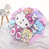 1pc Hello Kitty with Teddy Bears Umbrella with Plastic Handle,Suitable for All Seasons Home Travel Outdoor UmbrellaSanlio343