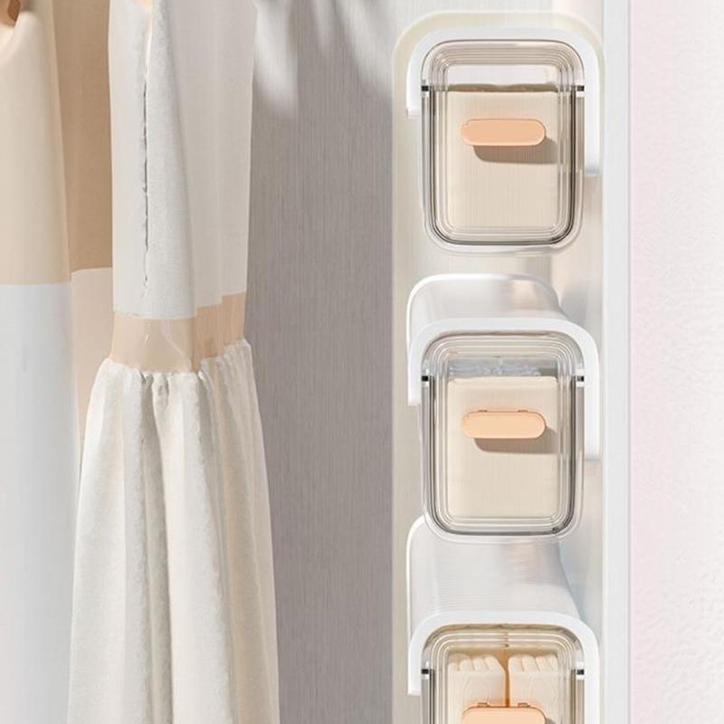 Duvar Asılı Şeffaf İç Külot Saklama Kutusu Çorap Saklama Kutusu Dolap Organizatör Yatak Odası Depolama Organizatör