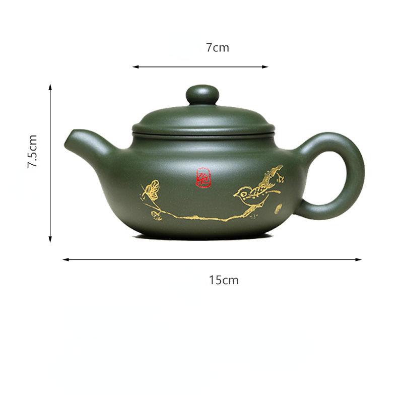 260ML Yixing Handmade Purple Clay Teapots Ball Hole Filter Pot Beauty Kettle Ore Zisha Tea Gifts