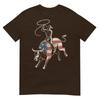 American Rodeo Bull Rider Usa Flag Patriotic Western Cowboy TShirt