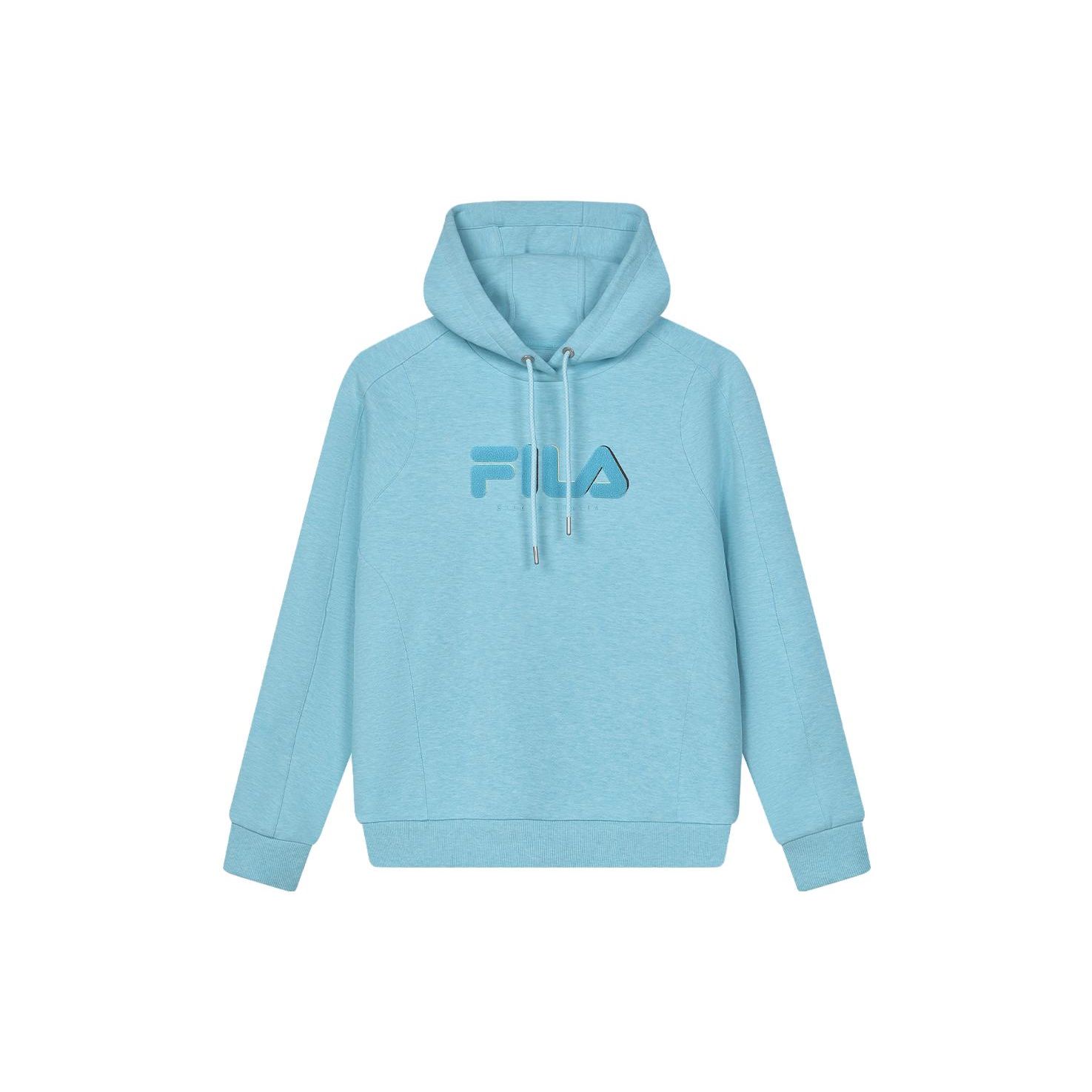 

FILA Emerald Solid Color Logo Casual Hoodie Women hoodies Blue F11W414212F-BU M
