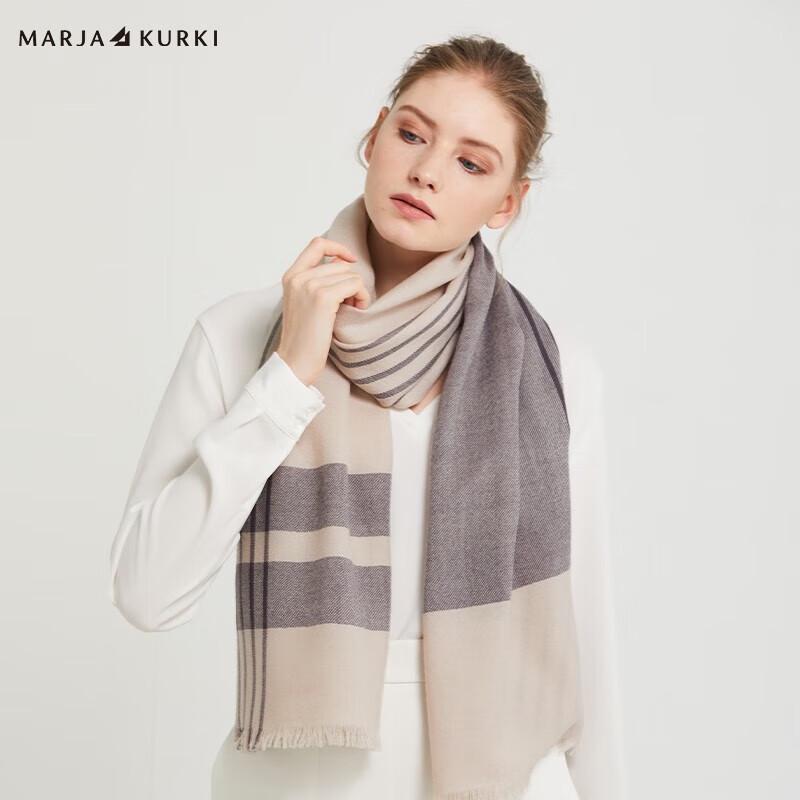 

MARJA KURKI Unisex Plaid Wool Scarf