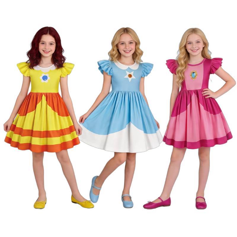 Super Mario Bros Princess Peach Daisy Rosalina Cosplay Costume For Events
