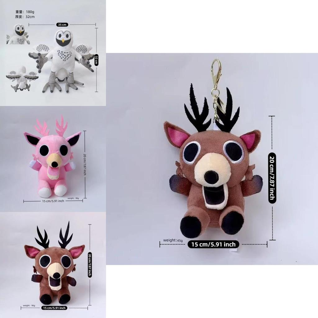 Horror Game 99 Nights In The Forest Deer Plush Toy Collectible Soft Doll For Fans
