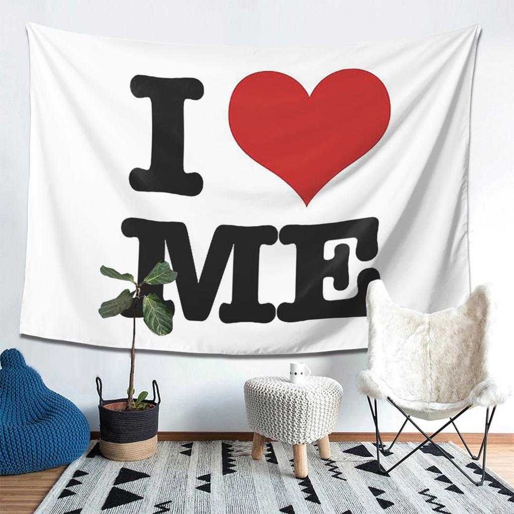 I Love Me Tapestry Wall Hanging Aesthetic Home Decoration Tapestries for Dorm Room