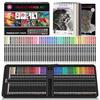 HIFORNY 55-Piece Colored Pencil Set for Adults – 50 Soft-Core Colored Pencils with Sketchbook, Coloring Book, Blender, Sharpener, and Color Chart – Gi