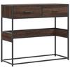 Vidaxl Console Table, Brown Oak, 90X35X80 Cm