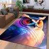 Cute Owl Eagle Birds Cartoon Rug Carpet for Living Room Bedroom Decor,floor Mat Decoration for Sofa Doormat