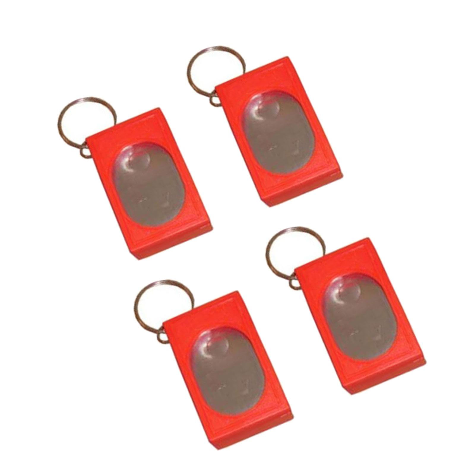 4PCS Pet Training Clickers for Quick Learning of Basic Commands Design Pocket Friendly Dog Clickers Training Essential красный