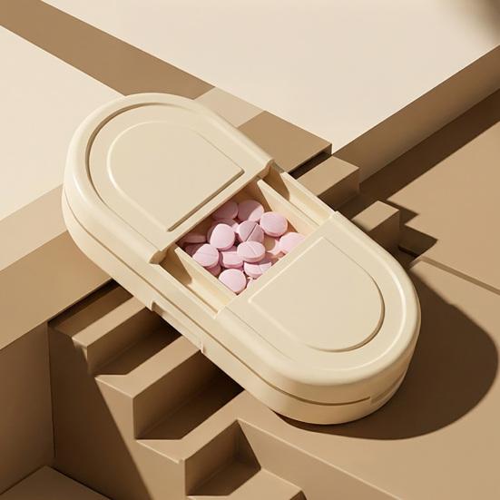 Pill Case Compact Size Storage Box Food Grade PP 1 Pc