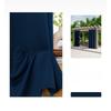 Solid Color Exterior Curtain Suitable  Waterproof Oxford Cloth Privacy Grommet Curtain For Gazebo Front Porch Pergola Patio