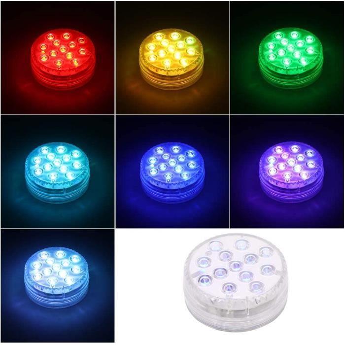 

Laiashley Набір з 4 світлодіодних занурювальних ламп з магнітними присосками 13 світлодіодів для гідромасажної ванни, ставка, басейну, фонтану, вечірки A178