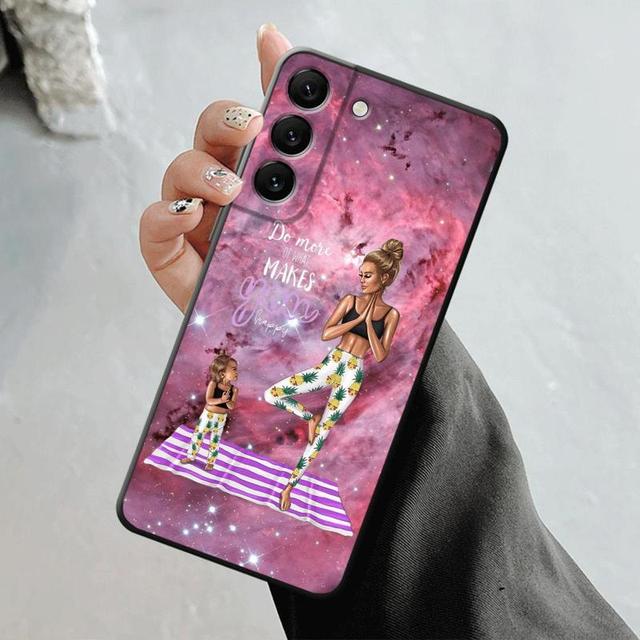 Shell For Samsung Galaxy S23 S22 S21 S20 Fe Ultra S10 S9 S8 Plus Note 20ultra 10plus Case Cover Mom Princess Baby Girl Woman
