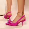 2025 New Shoes for Women Elastic Band Women's Pumps Summer Stiletto Spike Party Sandals Woman Sexy Butterfly-knot High Heels