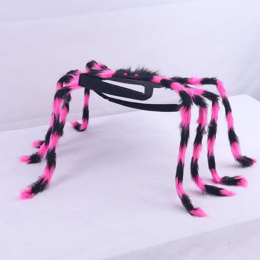 Halloween Spider Dog Costume With Fabric Material Pet Dress Up Accessory Party