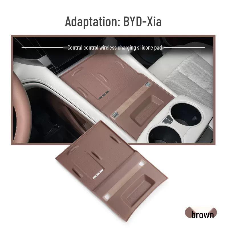 

Wireless Charging Silicone Mat for 25 BYD Xia Models - Anti-Slip, Dustproof Car Interior Accessory BYD Xia