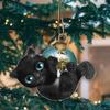 Adorable Acrylic Christmas Cat Car Accessory For Decorative Holiday Use Aromatherapy