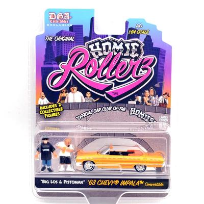 GREENLIGHT 1/64 HOMIE ROLLERZ '63 Chevy Impala Convertible Greenlight X DGA 164 Homie Rollerz 2025 Series 1