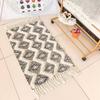 Tufted Cotton Linen Rugs for Bedroom Living Room Thickened Tassel Carpets Bathroom Floor Mats Bedside Rugs Muslined Prayer Mat