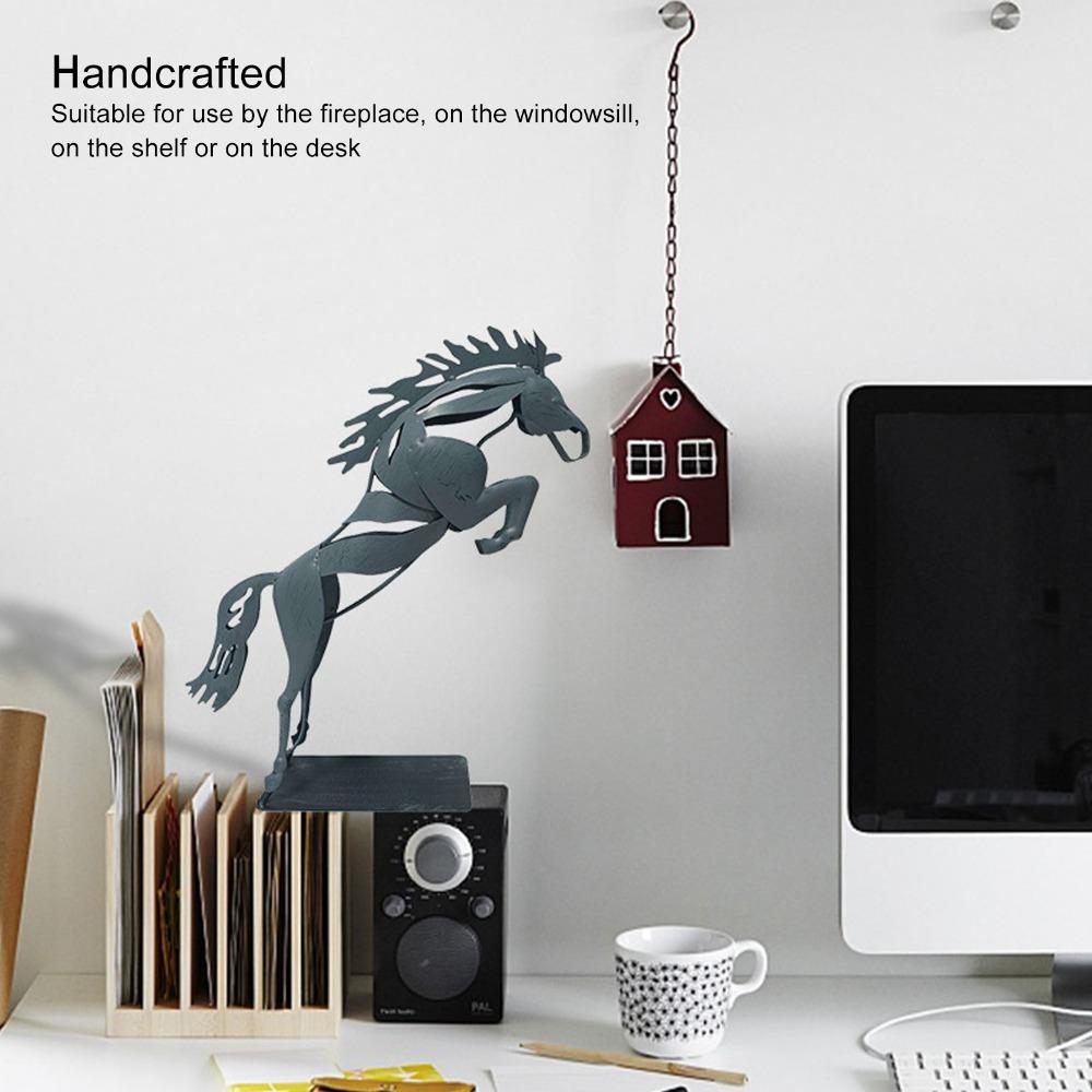 Abstract Running Horse Statue 3D Horse Figurine Decor Desktop Horse Ornament  Office Display