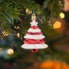 Unique Handmade Christmas Ball Ornaments Cake Tree Shaped Hanging Decor for Festive Holiday Home Decoration and Gift Exchange