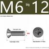 201 Stainless Steel Countersunk Phillips Head Screw: Flat Head Bolt M2-M8