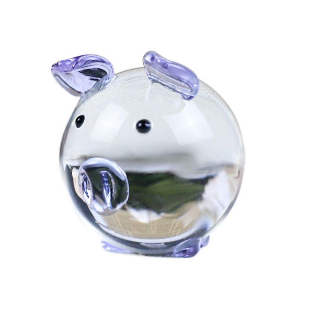 

Миниатюрные фигурки свиней, поделки, настольные украшения в виде свиней, современные хрустальные украшения в виде свиней, настольные фиолетовый