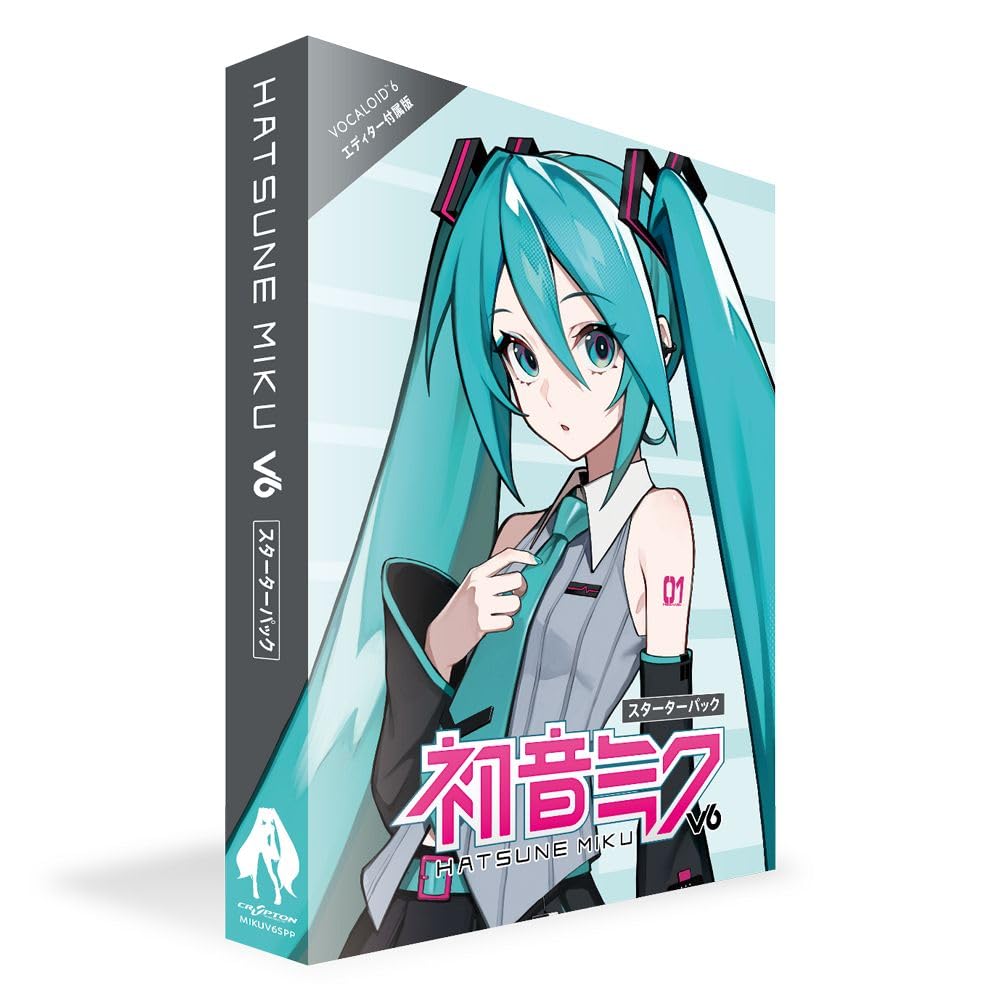 HATSUNE MIKU V6 Starter Pack Includes VOCALOID6 Editor Physical Retail Box Region Free Brand New Sealed PC Software