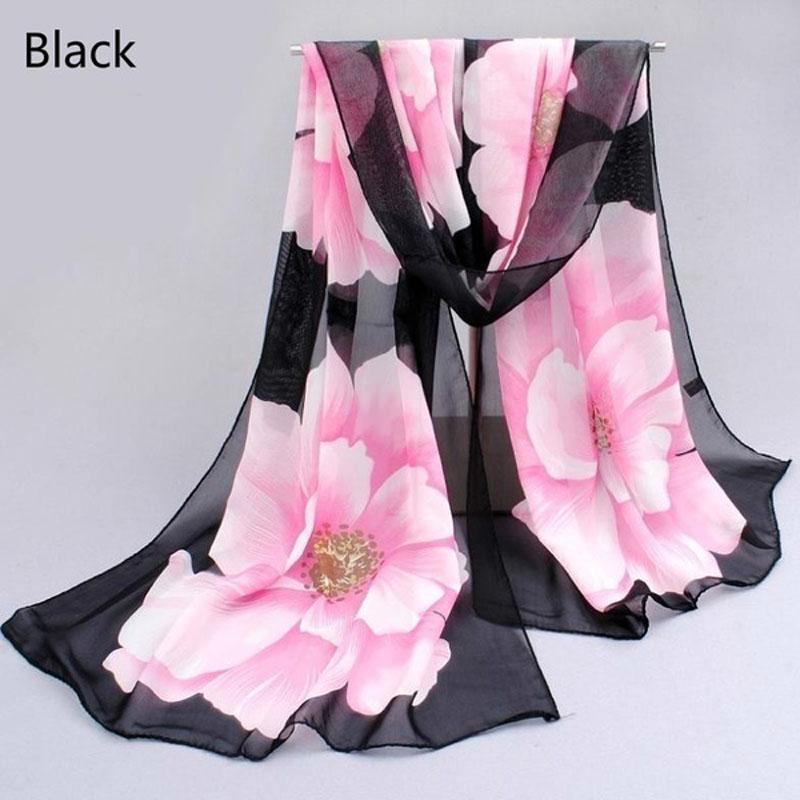 Summer Edition Scarves Female Shawls Super Long Chiffon Fabric Decorative
